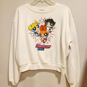 Powerpuff Girls Kids Cream Sweatshirt